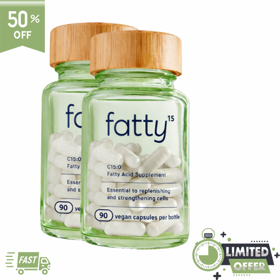 fatty15® — Cellular Health & Longevity Supplement |  90-180 Counts | 30%–50% OFF | Single & 2-Pack Bundles