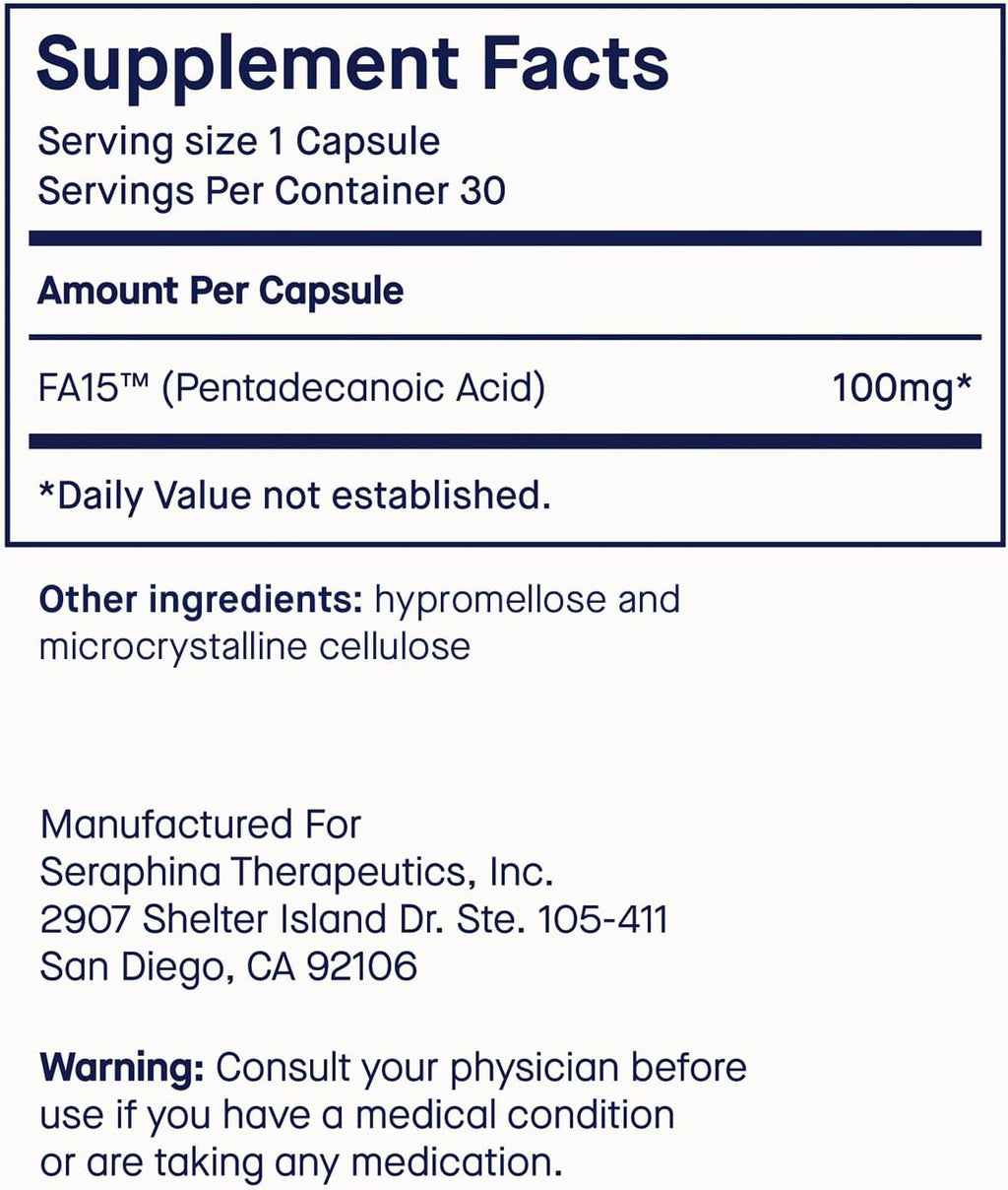 fatty15® — Cellular Health & Longevity Supplement |  90-180 Counts | 30%–50% OFF | Single & 2-Pack Bundles