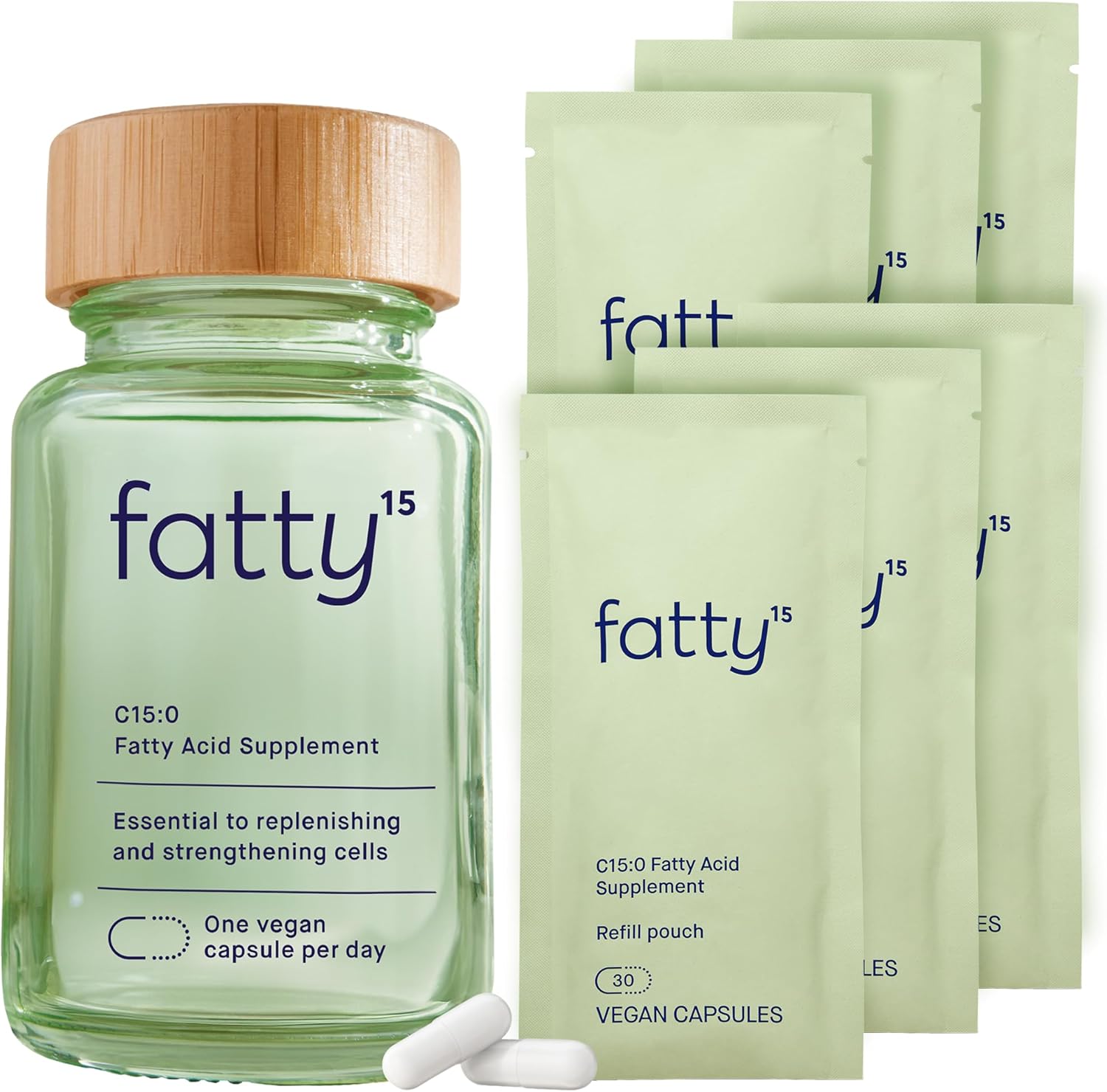 fatty15® — Cellular Health & Longevity Supplement |  90-180 Counts | 30%–50% OFF | Single & 2-Pack Bundles